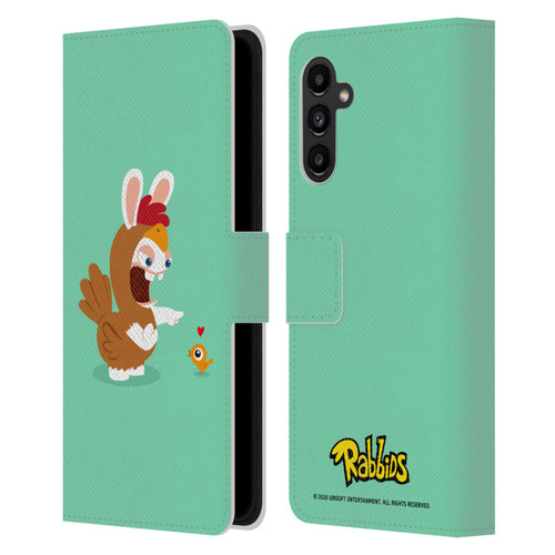 Rabbids Costumes Chicken Leather Book Wallet Case Cover For Samsung Galaxy A13 5G (2021)