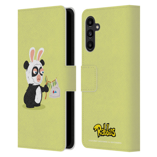 Rabbids Costumes Panda Leather Book Wallet Case Cover For Samsung Galaxy A13 5G (2021)