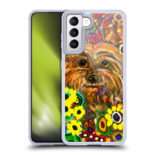 Mad Dog Art Gallery Dogs 2 Yorkie Soft Gel Case for Samsung Galaxy S21 5G