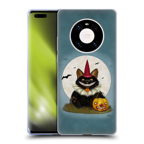 Ash Evans Black Cats 2 Halloween Cat Soft Gel Case for Huawei Mate 40 Pro 5G