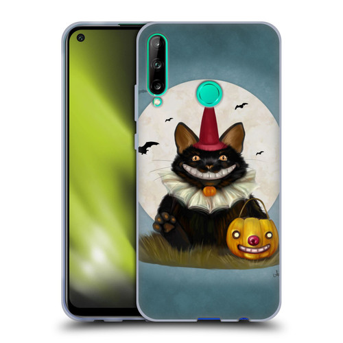 Ash Evans Black Cats 2 Halloween Cat Soft Gel Case for Huawei P40 lite E