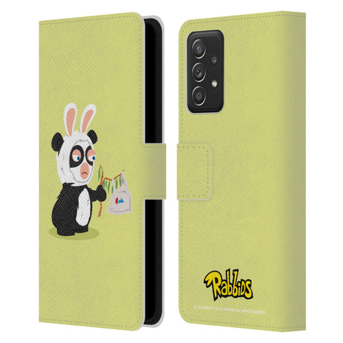 Rabbids Costumes Panda Leather Book Wallet Case Cover For Samsung Galaxy A52 / A52s / 5G (2021)