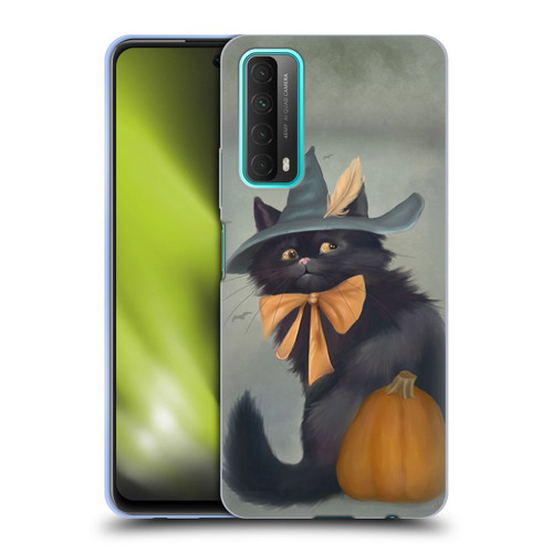 Ash Evans Black Cats 2 Halloween Pumpkin Soft Gel Case for Huawei P Smart (2021)