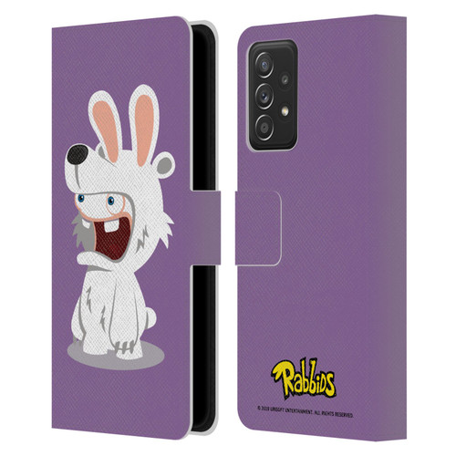 Rabbids Costumes Polar Bear Leather Book Wallet Case Cover For Samsung Galaxy A52 / A52s / 5G (2021)