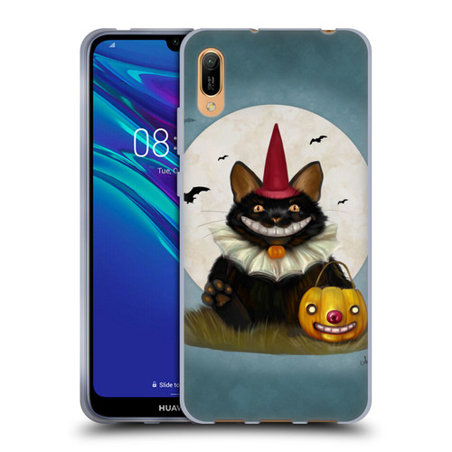Ash Evans Black Cats 2 Halloween Cat Soft Gel Case for Huawei Y6 Pro (2019)