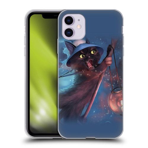 Ash Evans Black Cats 2 Magical Witch Soft Gel Case for Apple iPhone 11