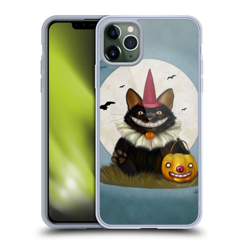 Ash Evans Black Cats 2 Halloween Cat Soft Gel Case for Apple iPhone 11 Pro Max