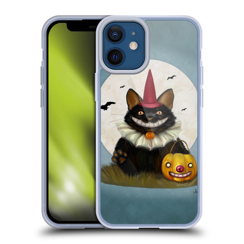 Ash Evans Black Cats 2 Halloween Cat Soft Gel Case for Apple iPhone 12 Mini
