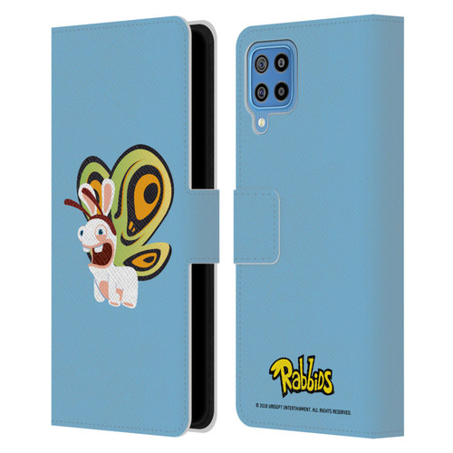 Rabbids Costumes Butterfly Leather Book Wallet Case Cover For Samsung Galaxy F22 (2021)