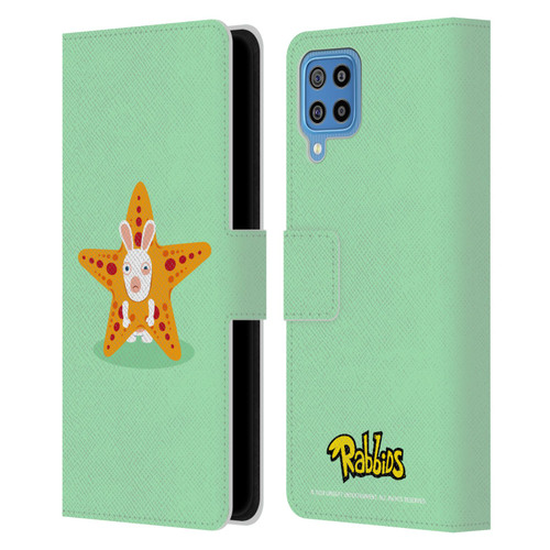 Rabbids Costumes Starfish Leather Book Wallet Case Cover For Samsung Galaxy F22 (2021)