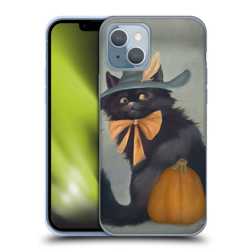 Ash Evans Black Cats 2 Halloween Pumpkin Soft Gel Case for Apple iPhone 14