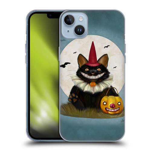 Ash Evans Black Cats 2 Halloween Cat Soft Gel Case for Apple iPhone 14 Plus
