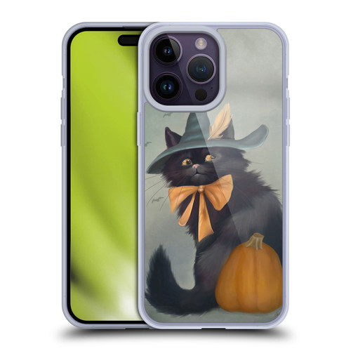 Ash Evans Black Cats 2 Halloween Pumpkin Soft Gel Case for Apple iPhone 14 Pro Max