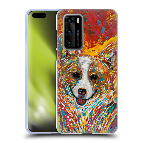 Mad Dog Art Gallery Dog 5 Corgi Soft Gel Case for Huawei P40 5G