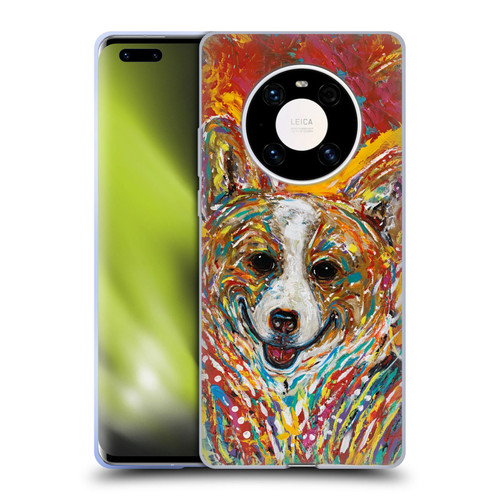 Mad Dog Art Gallery Dog 5 Corgi Soft Gel Case for Huawei Mate 40 Pro 5G