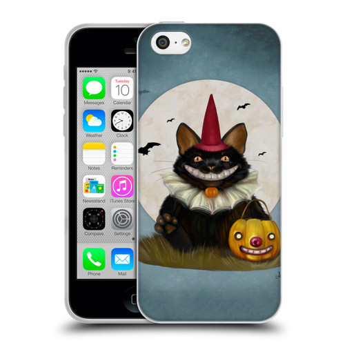 Ash Evans Black Cats 2 Halloween Cat Soft Gel Case for Apple iPhone 5c