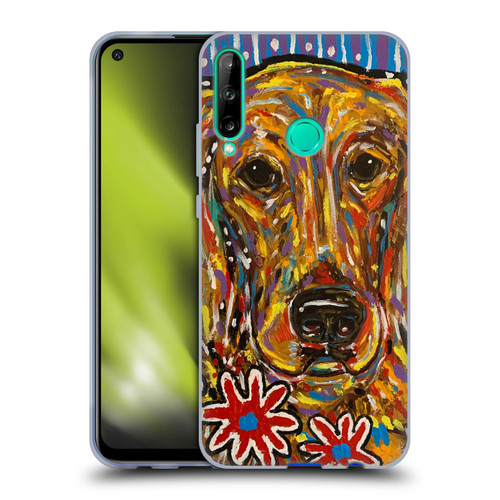 Mad Dog Art Gallery Dog 5 Golden Retriever Soft Gel Case for Huawei P40 lite E