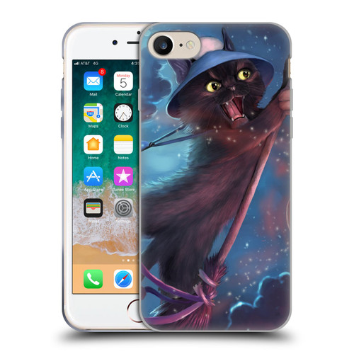 Ash Evans Black Cats 2 Magical Witch Soft Gel Case for Apple iPhone 7 / 8 / SE 2020 & 2022