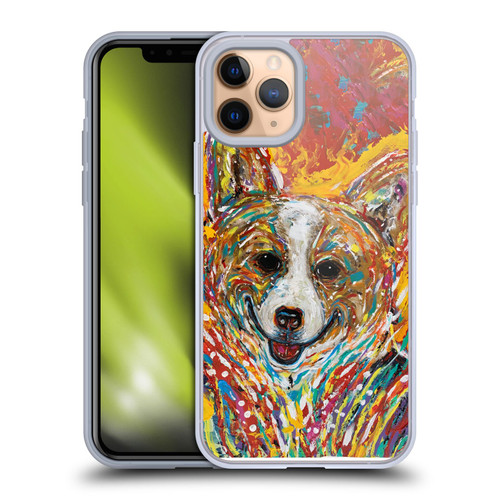 Mad Dog Art Gallery Dog 5 Corgi Soft Gel Case for Apple iPhone 11 Pro