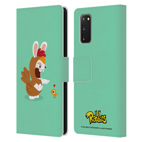 Rabbids Costumes Chicken Leather Book Wallet Case Cover For Samsung Galaxy S20 / S20 5G