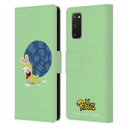 Rabbids Costumes Snail Leather Book Wallet Case Cover For Samsung Galaxy S20 / S20 5G