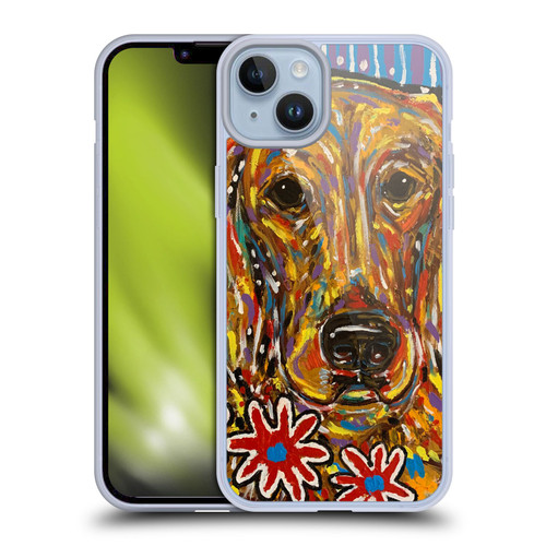 Mad Dog Art Gallery Dog 5 Golden Retriever Soft Gel Case for Apple iPhone 14 Plus