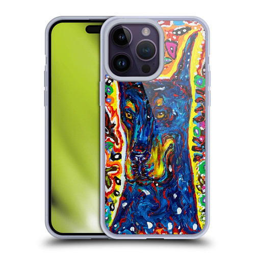 Mad Dog Art Gallery Dog 5 Doberman Soft Gel Case for Apple iPhone 14 Pro Max