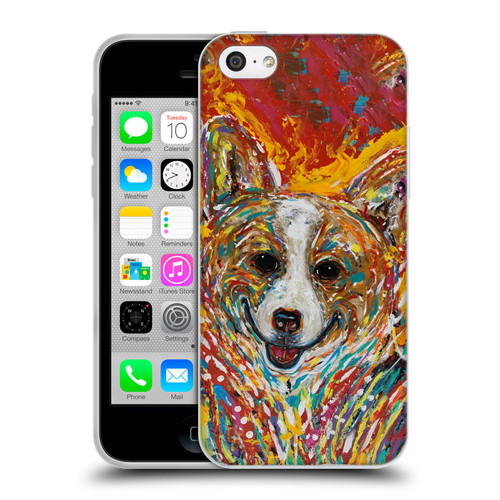 Mad Dog Art Gallery Dog 5 Corgi Soft Gel Case for Apple iPhone 5c