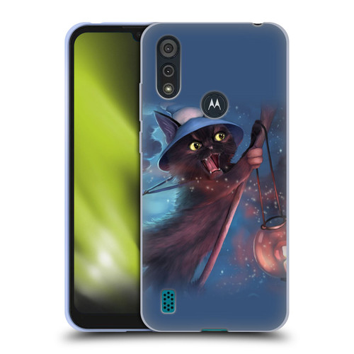 Ash Evans Black Cats 2 Magical Witch Soft Gel Case for Motorola Moto E6s (2020)