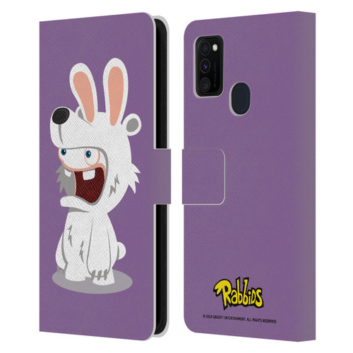 Rabbids Costumes Polar Bear Leather Book Wallet Case Cover For Samsung Galaxy M30s (2019)/M21 (2020)