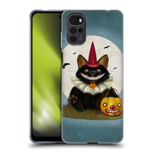 Ash Evans Black Cats 2 Halloween Cat Soft Gel Case for Motorola Moto G22