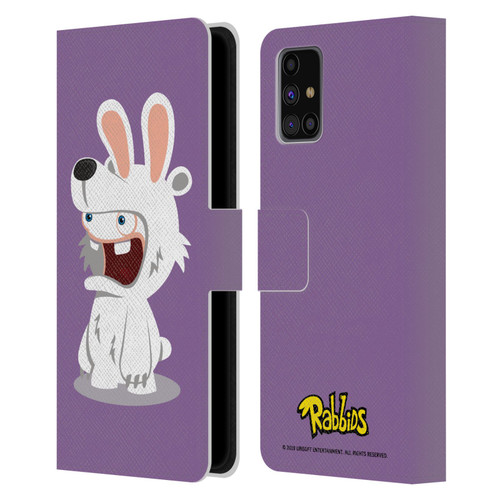 Rabbids Costumes Polar Bear Leather Book Wallet Case Cover For Samsung Galaxy M31s (2020)