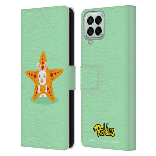Rabbids Costumes Starfish Leather Book Wallet Case Cover For Samsung Galaxy M53 (2022)