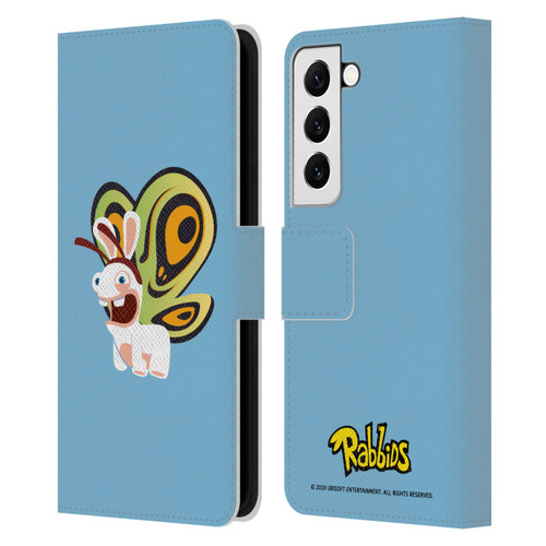 Rabbids Costumes Butterfly Leather Book Wallet Case Cover For Samsung Galaxy S22 5G
