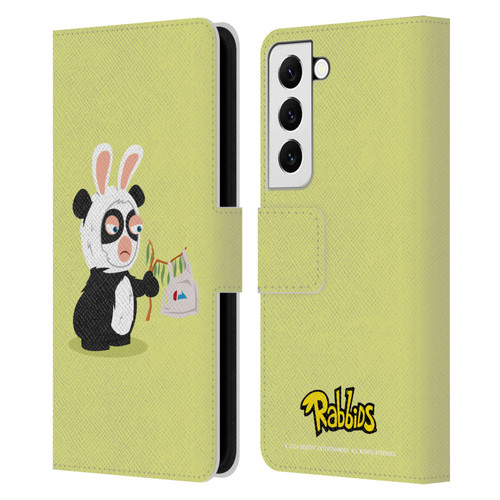 Rabbids Costumes Panda Leather Book Wallet Case Cover For Samsung Galaxy S22 5G
