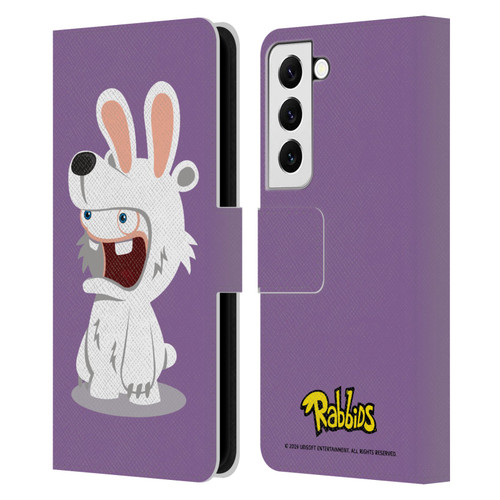 Rabbids Costumes Polar Bear Leather Book Wallet Case Cover For Samsung Galaxy S22 5G