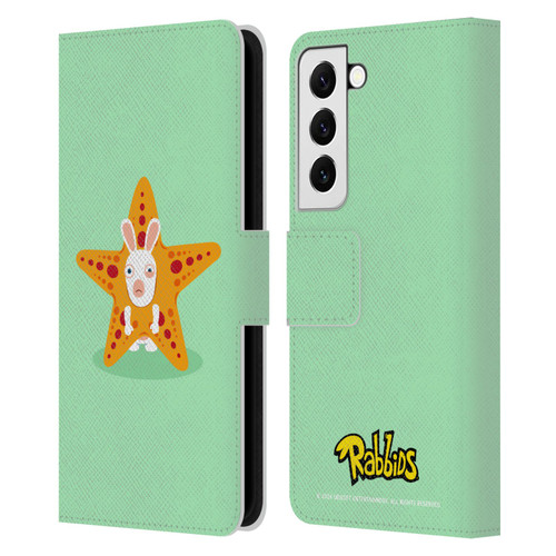 Rabbids Costumes Starfish Leather Book Wallet Case Cover For Samsung Galaxy S22 5G
