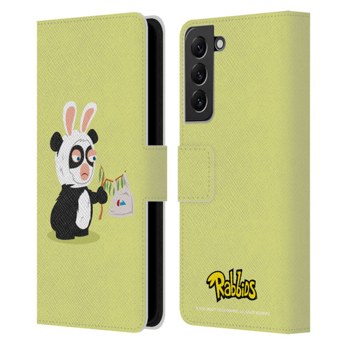 Rabbids Costumes Panda Leather Book Wallet Case Cover For Samsung Galaxy S22+ 5G