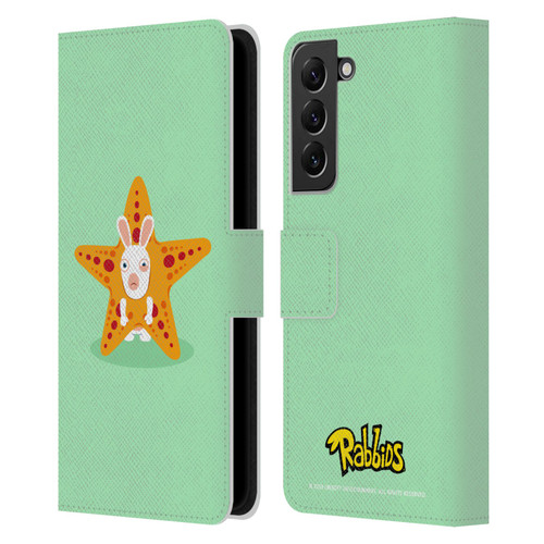Rabbids Costumes Starfish Leather Book Wallet Case Cover For Samsung Galaxy S22+ 5G
