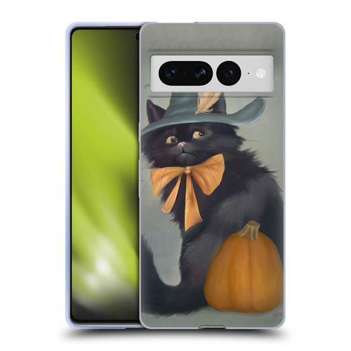 Ash Evans Black Cats 2 Halloween Pumpkin Soft Gel Case for Google Pixel 7 Pro