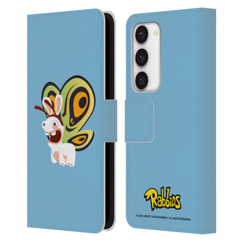 Rabbids Costumes Butterfly Leather Book Wallet Case Cover For Samsung Galaxy S23 5G