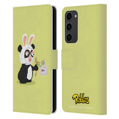 Rabbids Costumes Panda Leather Book Wallet Case Cover For Samsung Galaxy S23+ 5G