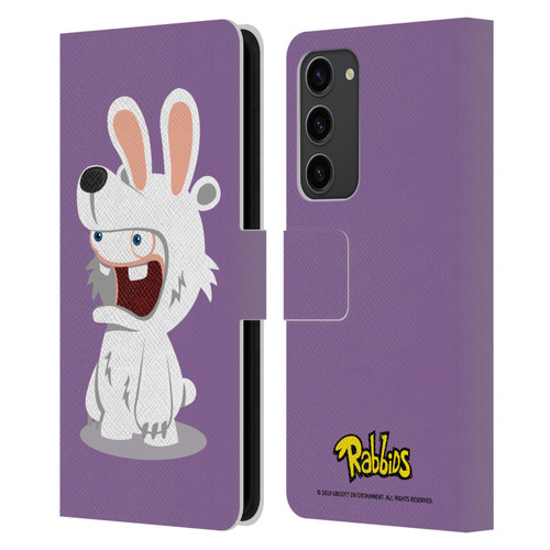 Rabbids Costumes Polar Bear Leather Book Wallet Case Cover For Samsung Galaxy S23+ 5G