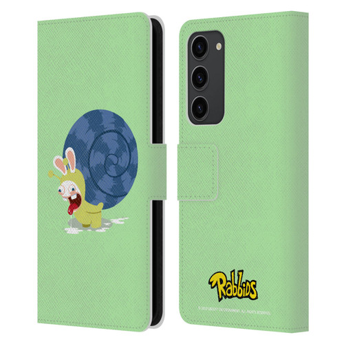 Rabbids Costumes Snail Leather Book Wallet Case Cover For Samsung Galaxy S23+ 5G