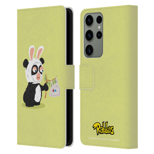 Rabbids Costumes Panda Leather Book Wallet Case Cover For Samsung Galaxy S23 Ultra 5G