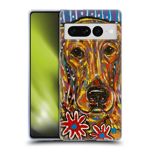 Mad Dog Art Gallery Dog 5 Golden Retriever Soft Gel Case for Google Pixel 7 Pro