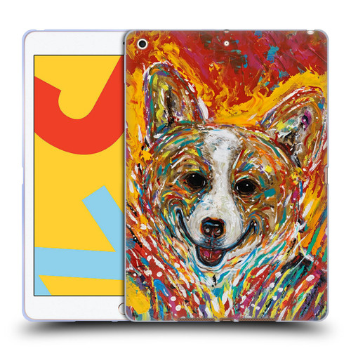 Mad Dog Art Gallery Dog 5 Corgi Soft Gel Case for Apple iPad 10.2 2019/2020/2021
