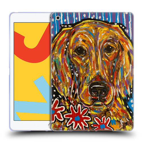 Mad Dog Art Gallery Dog 5 Golden Retriever Soft Gel Case for Apple iPad 10.2 2019/2020/2021