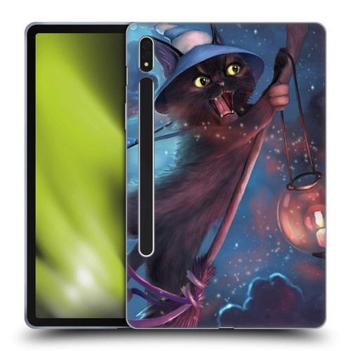 Ash Evans Black Cats 2 Magical Witch Soft Gel Case for Samsung Galaxy Tab S8