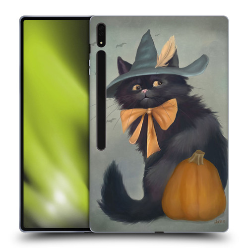 Ash Evans Black Cats 2 Halloween Pumpkin Soft Gel Case for Samsung Galaxy Tab S8 Ultra
